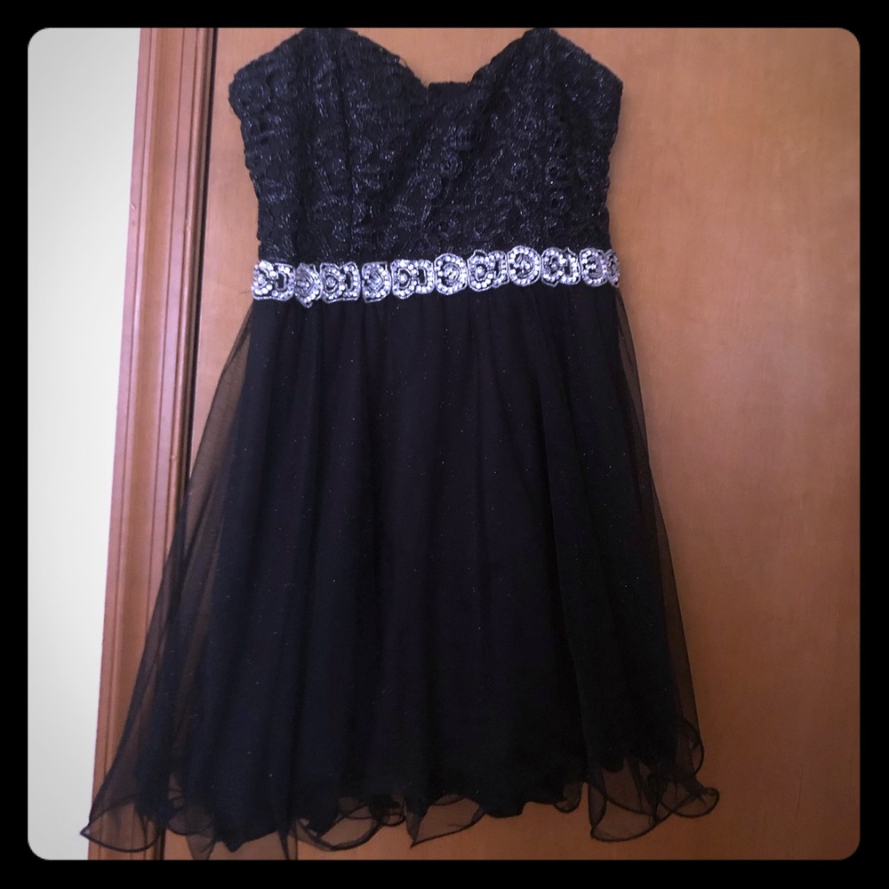 Strapless prom dress